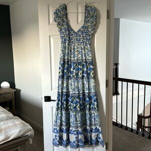 Alice and Olivia Blue Floral Summer Dress